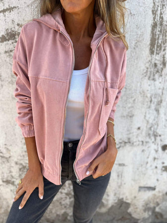 Audrey  - Lässige Jacke mit Kapuze