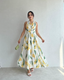 Halsey - Maxikleid mit Blumenmuster und Neckholder