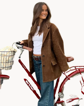 Paola Wildleder-Blazer