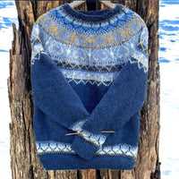 Naeve - blauer gestrickter Pullover