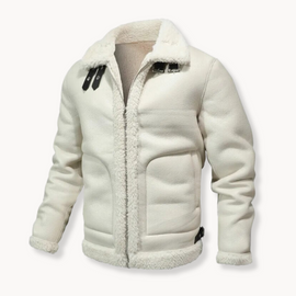 Cael - Lederjacke mit Lammfell