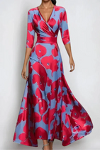 Elisa - Elegantes Wickelkleid mit Blumen