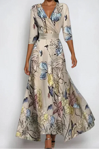 Elisa - Elegantes Wickelkleid mit Blumen