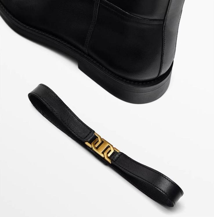 Żanetta – Lederstiefel mit einer dezenten Schnalle