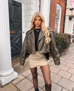 Alva - Leather Jacke