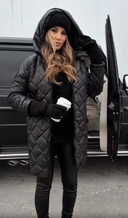 Bogna - Elegante gesteppte Daunenjacke mit Kapuze