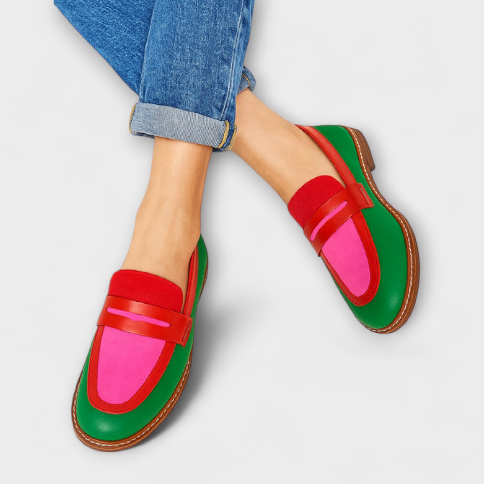 Nyla – Colourblock-Loafer im Casual-Stil