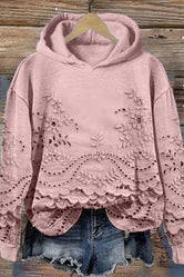 Nyssa - Kapuzensweatshirt in Pizzo Prato
